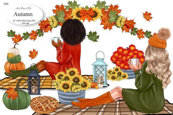 Bringing the Season to Life with High-Quality Autumn Clipart and Autumn Girl Clipart