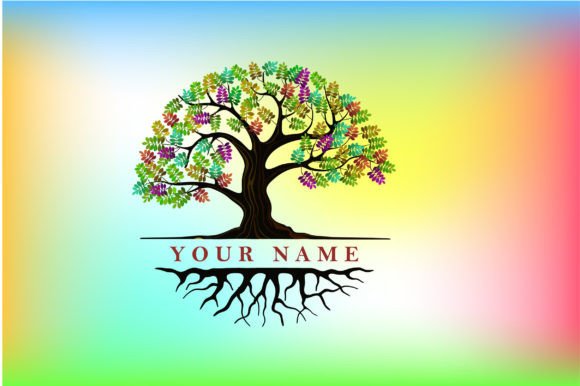 Elevating Brand Identity with a Colorful Tree Logo in Circular Shapes