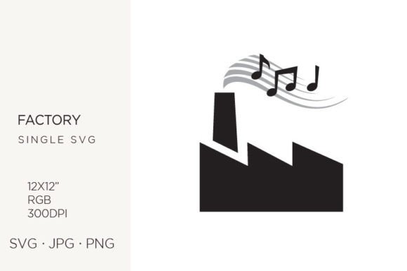 Integrating Factory and Music Notes Vector Art into Professional Creative Workflows