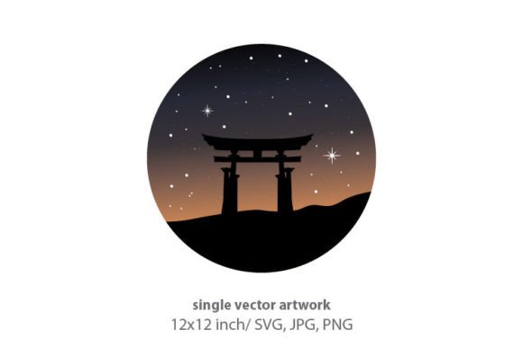 Unlocking Creative Potential with Starry Night, Mountain and Gate SVG Artwork
