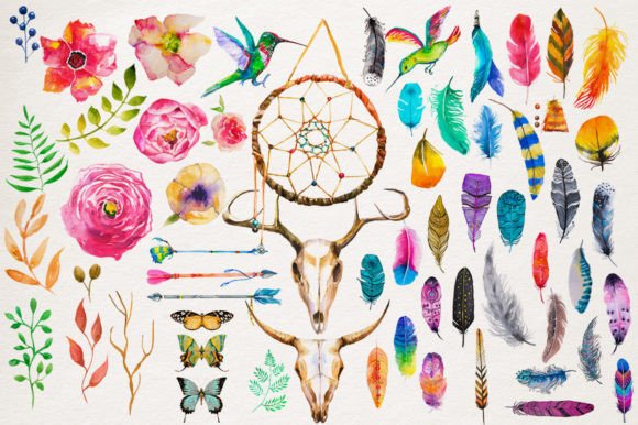 Unlocking Creative Potential with the Boho Floral Watercolor Collection