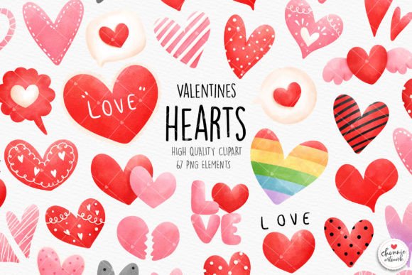 Valentines Day Heart Clipart for Unique Designs