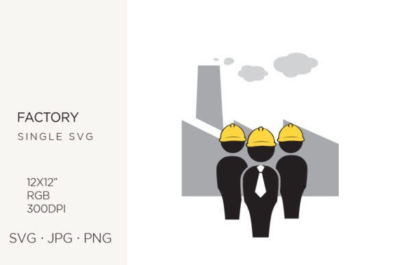Visualizing Industry: A Comprehensive Guide to Humans and Factory in Behind Vector Art